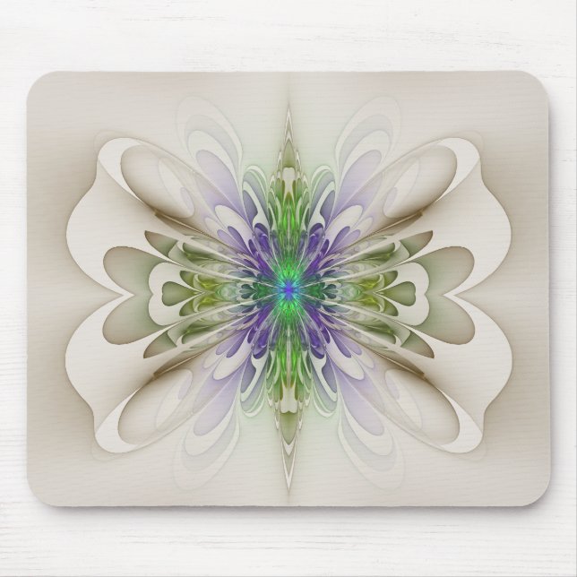 Tapis De Souris Papillon Abstrait et vert "Gowan Grove" (Devant)