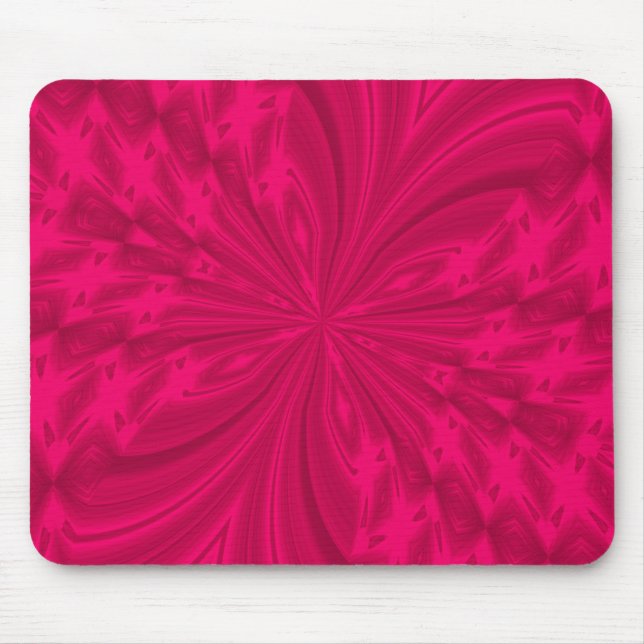 Tapis De Souris Papillon Abstrait framboise rose MOUSEPAD (Devant)
