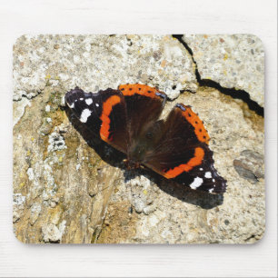 Tapis De Souris Papillon - Amiral rouge