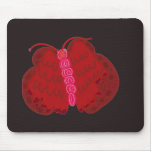Tapis De Souris Papillon Ange Rouge