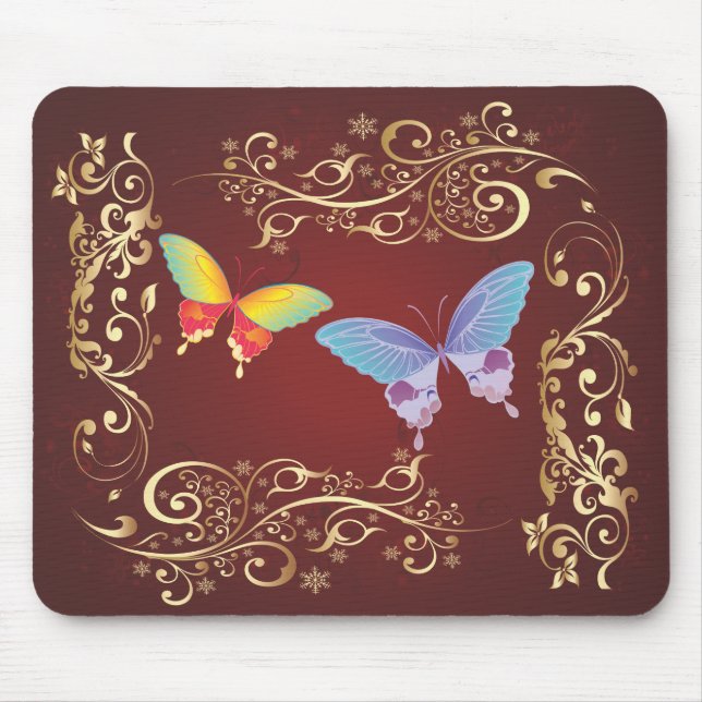 Tapis De Souris Papillon Art 1 Mousepad (Devant)
