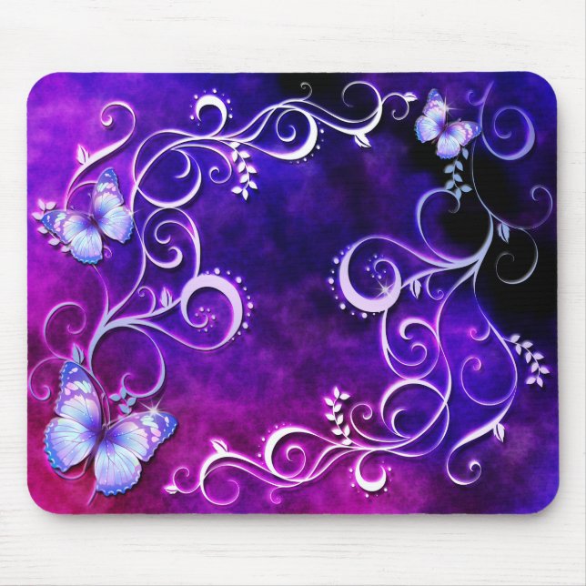 Tapis De Souris Papillon Art 3 Mousepad (Devant)