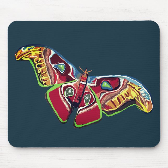Tapis De Souris Papillon Art coloré (Devant)
