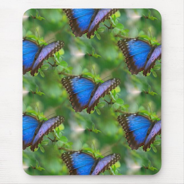 Tapis De Souris Papillon bleu (Devant)