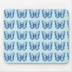 Tapis De Souris Papillon bleu