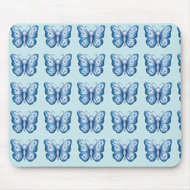 Tapis De Souris Papillon bleu (Devant)