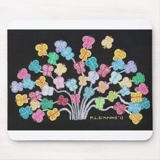 Tapis De Souris Papillon Bush (Devant)