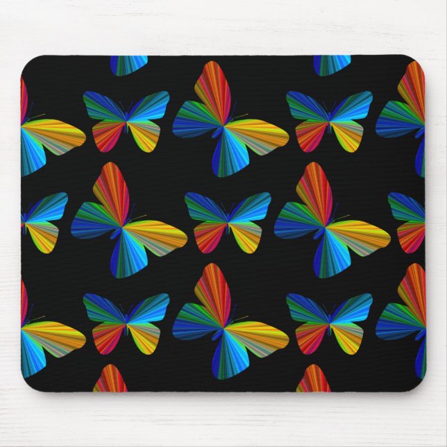 Tapis De Souris Papillon coloré Pad (Devant)
