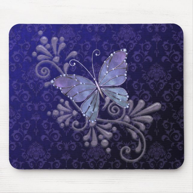 Tapis De Souris Papillon de bijou (Devant)