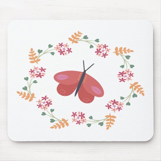 Tapis De Souris Papillon de courroie (Devant)