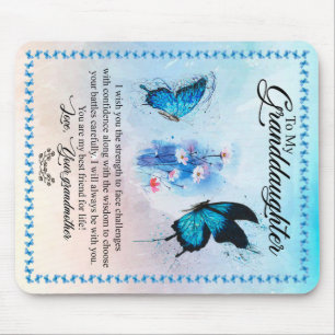 Tapis De Souris Papillon de couverture personnalisé à ma petite-fi