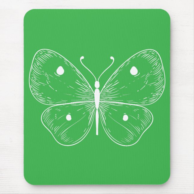 Tapis De Souris Papillon de dessin délicat (Devant)