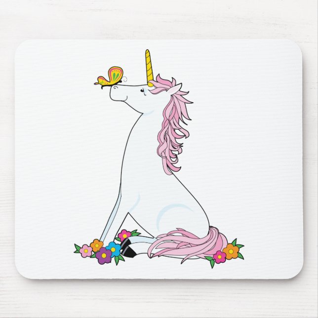 Tapis De Souris Papillon de licorne (Devant)