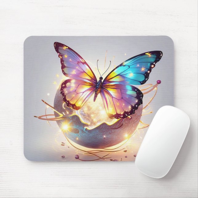 Tapis De Souris Papillon de souris de l'ordinateur (Avec souris)