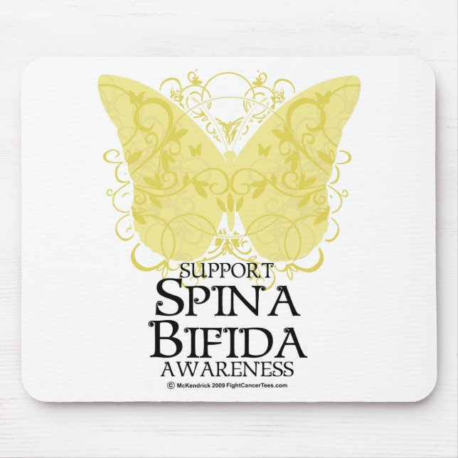 Tapis De Souris Papillon de spina bifida (Devant)