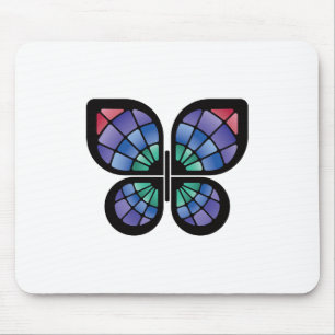 Tapis De Souris Papillon en verre tendu