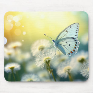 Tapis De Souris Papillon Fleur Nature Serene Tranquille