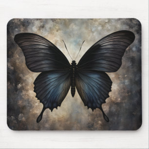 Tapis De Souris Papillon gothique noir