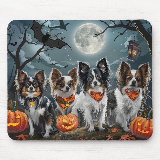 Tapis De Souris Papillon Halloween Éffrayant (Devant)
