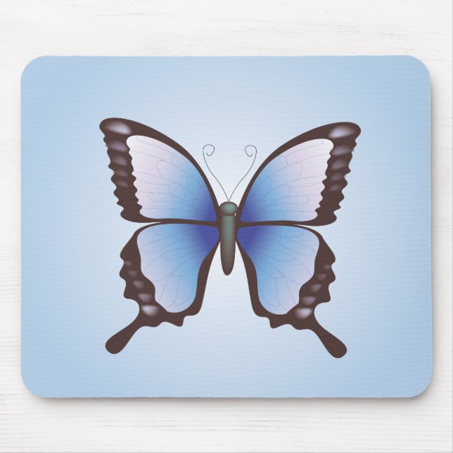 Tapis De Souris Papillon: Illustration du vecteur:Mousepad (Devant)