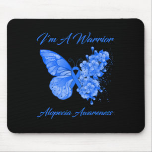 Tapis De Souris Papillon I'm A Warrior Alopecia Awareness