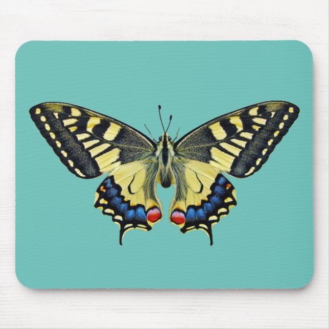Tapis De Souris Papillon jaune et noir (Devant)