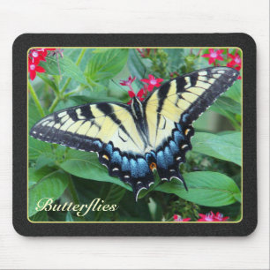 Tapis De Souris Papillon jaune Mousepad de machaon