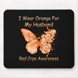 Tapis De Souris Papillon Je Porte De L'Orange Pour Mon Mari Crps R