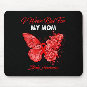 Tapis De Souris Papillon Je Porte Du Rouge Pour Ma Mère Sensibilis