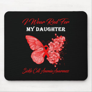 Tapis De Souris Papillon Je Porte Le Rouge Pour Ma Fille Cellule F