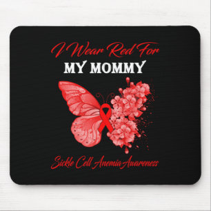 Tapis De Souris Papillon Je Porte Le Rouge Pour Mon Anem Cellule F
