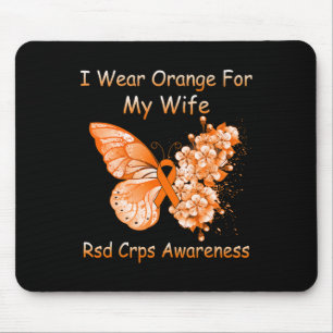 Tapis De Souris Papillon Je Porte Orange Pour Ma Femme Crps Rsd Aw