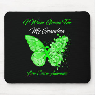 Tapis De Souris Papillon Je Porte Vert Pour Mon Grand-Mère Cancer