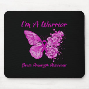 Tapis De Souris Papillon Je suis un guerrier Cerveau Aneurie Sensi