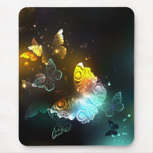 Tapis De Souris Papillon lumineux et papillons de nuit (Devant)