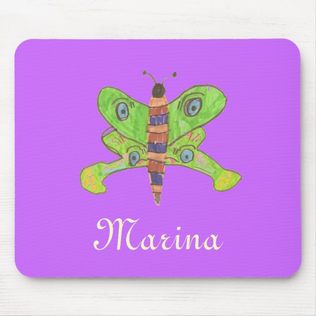 Tapis de souris papillon personnalisé (Devant)