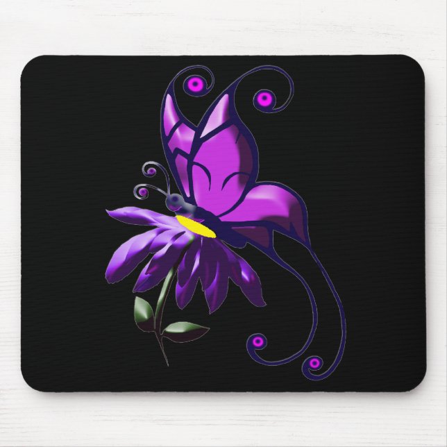 Tapis De Souris Papillon pourpre (Devant)