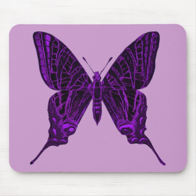 Tapis De Souris Papillon pourpre Mousepad (Devant)