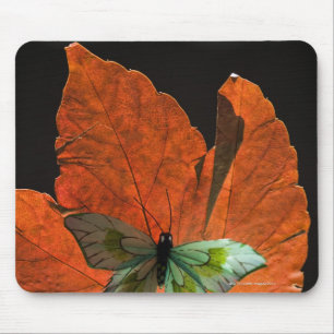 Tapis De Souris Papillon sur la feuille 2