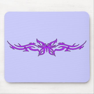 Tapis De Souris Papillon tribal dans Mousepad pourpre