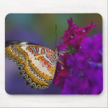 Tapis De Souris Papillon Tropical sur Fleurs Violettes<br><div class="desc">Sammamish,  Washington Papillons Tropicaux photographie Papillon Cethosia biblis sur verveine � Darrell Gulin / SuperStock.com</div>