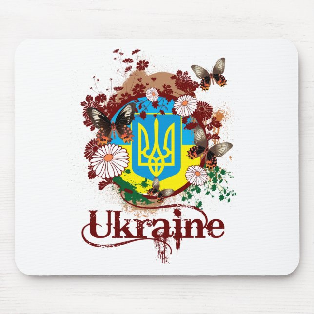 Tapis De Souris Papillon Ukraine (Devant)