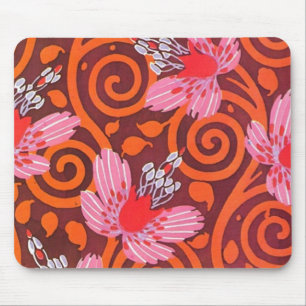 Tapis De Souris Papillon vintage rose, rouge, gris déco