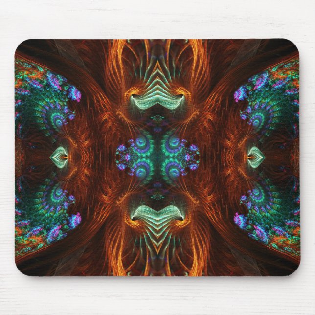 Tapis De Souris Papillon visionnaire Mousepad de fractale (Devant)