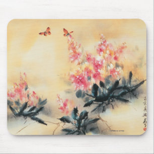 Tapis De Souris Papillons au printemps