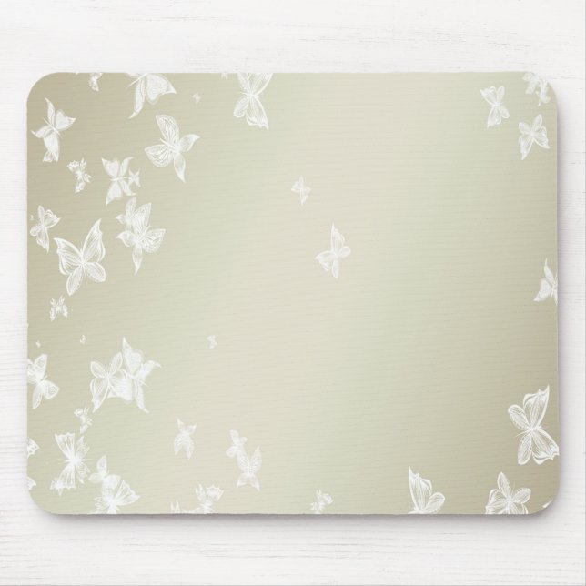 Tapis De Souris Papillons blancs (Devant)