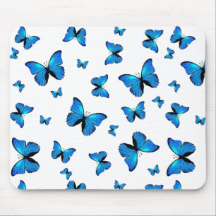 Tapis De Souris Papillons bleus