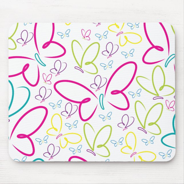 Tapis De Souris Papillons brillants (Devant)