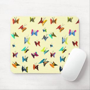 Tapis De Souris Papillons couleur aquarelle