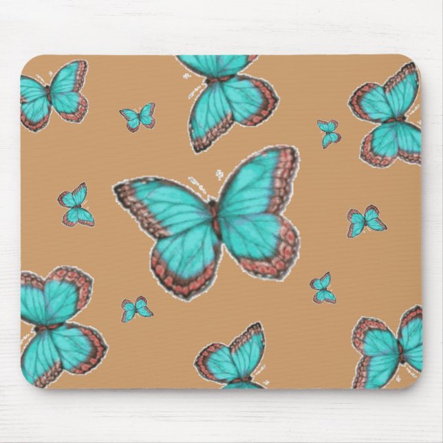 Tapis De Souris Papillons de mouche (Devant)